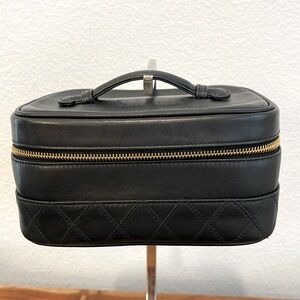 Chanel Black Lambskin Vanity